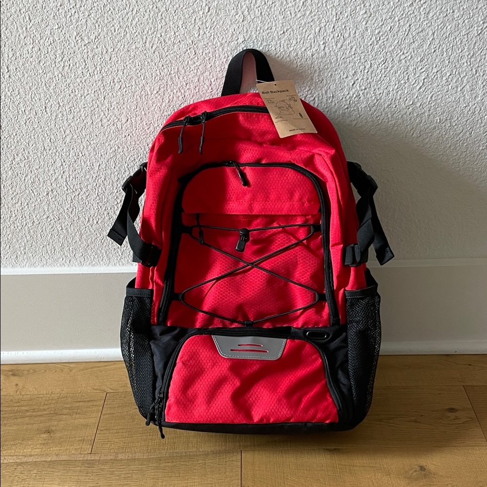 Red and Black Ball / Sports Backpack
